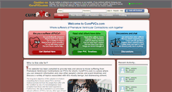 Desktop Screenshot of curepvcs.com